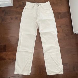 BDG cowboy jean - cream with beige stitching